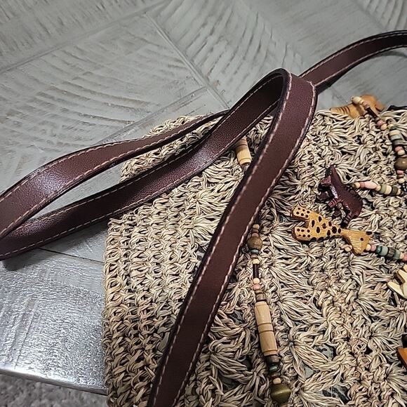 Cappelli | Straw Animal Shoulder Bag - Picture 9 of 10